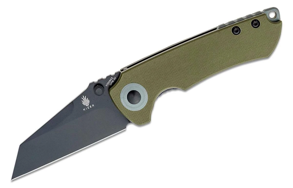 KIV3508A3 Couteau Kizer Critical Mini Green Lame Acier CPM-3V IKBS - Livraison Gratuite 3 KIV3508A3 Couteau Kizer Critical Mini Green Lame Acier CPM-3V IKBS - Livraison Gratuite