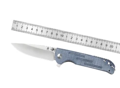 KIV4543N3 Couteau Kizer Justice Denim Micarta Lame Acier N690 Satin - Livraison Gratuite