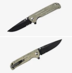 KIV4543N4 Couteau Kizer Justice Green Micarta Lame Acier N690 Black - Livraison Gratuite