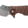 Kizer Flip Shank Ki2521A2 Brown Micarta Couteau De Poche, Alex Shunnarah Design -Couteaux Pliants Soldes KZKI2521A2 01 kizer