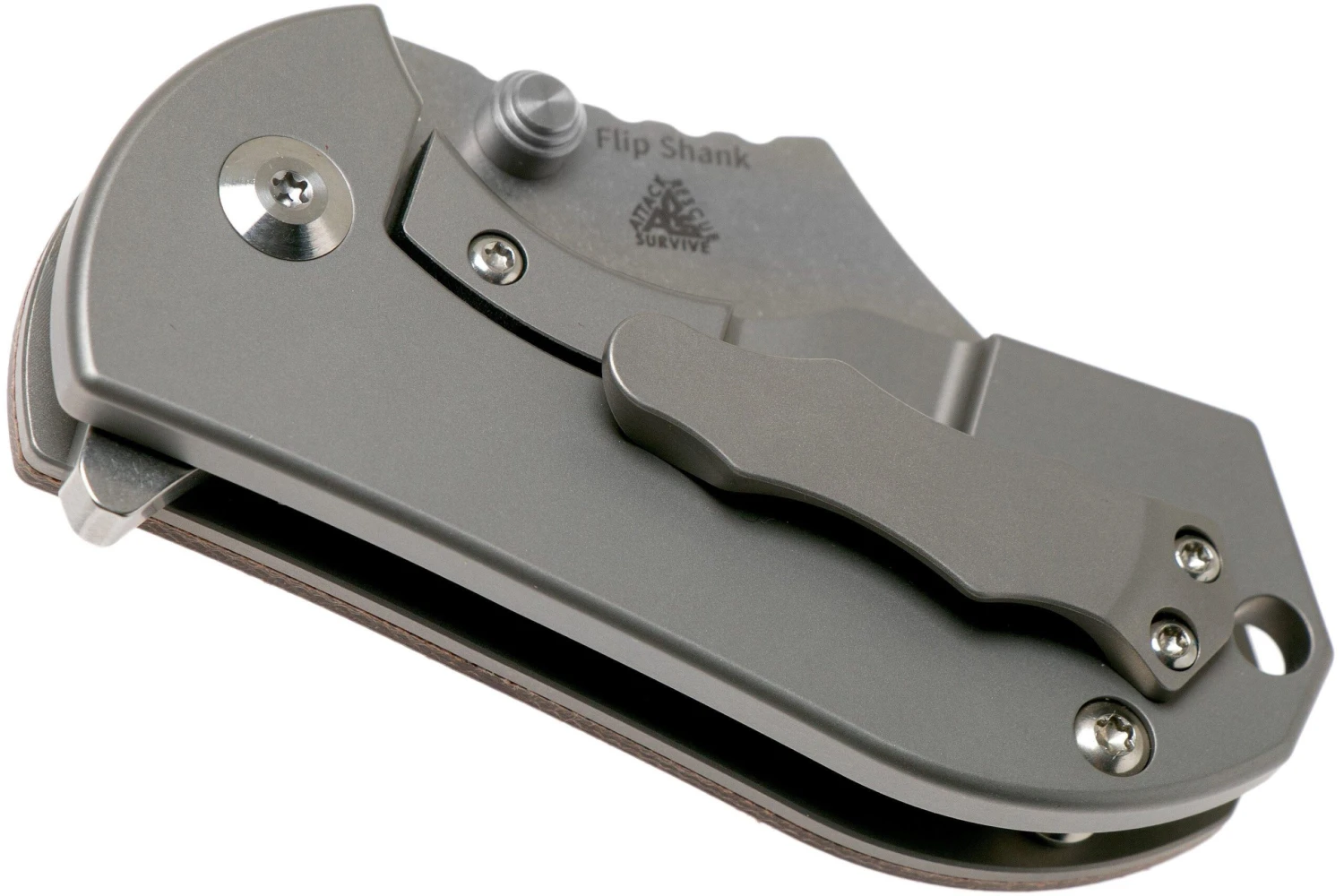 Kizer Flip Shank Ki2521A2 Brown Micarta Couteau De Poche, Alex Shunnarah Design 6 Kizer Flip Shank Ki2521A2 Brown Micarta Couteau De Poche, Alex Shunnarah Design - Image 4