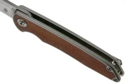 Kizer Matanzas Ki4510A4 Tanto Micarta Couteau De Poche, Nick Swan Design -Couteaux Pliants Soldes KZKI4510A4 07 kizer