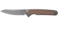Kizer Clutch Ki4556A3 Micarta Tan Couteau De Poche, Carlos Elstner Design