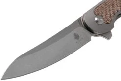Kizer Clutch Ki4556A3 Micarta Tan Couteau De Poche, Carlos Elstner Design -Couteaux Pliants Soldes KZKI4556A3 03 kizer