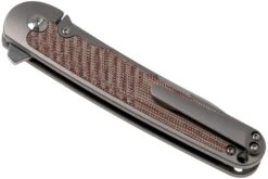 Kizer Clutch Ki4556A3 Micarta Tan Couteau De Poche, Carlos Elstner Design -Couteaux Pliants Soldes KZKI4556A3 04 kizer