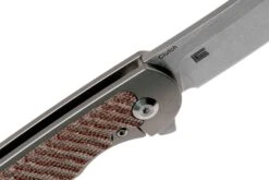 Kizer Clutch Ki4556A3 Micarta Tan Couteau De Poche, Carlos Elstner Design -Couteaux Pliants Soldes KZKI4556A3 06 kizer