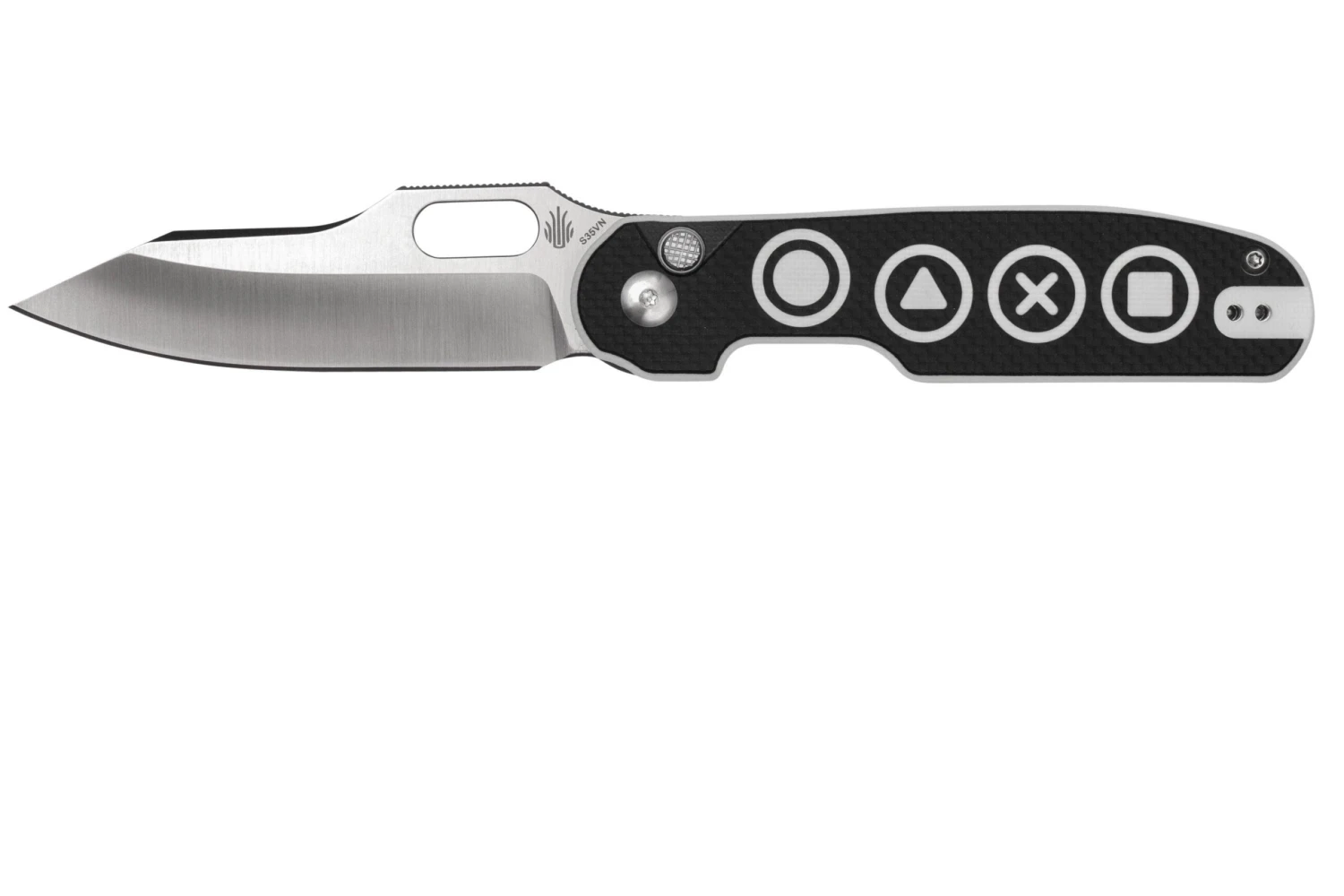 Kizer Cormorant Game Ki4562A3, S35VN, Black & White G10 Couteau De Poche, Yue Dong Design 3 Kizer Cormorant Game Ki4562A3, S35VN, Black & White G10 Couteau De Poche, Yue Dong Design