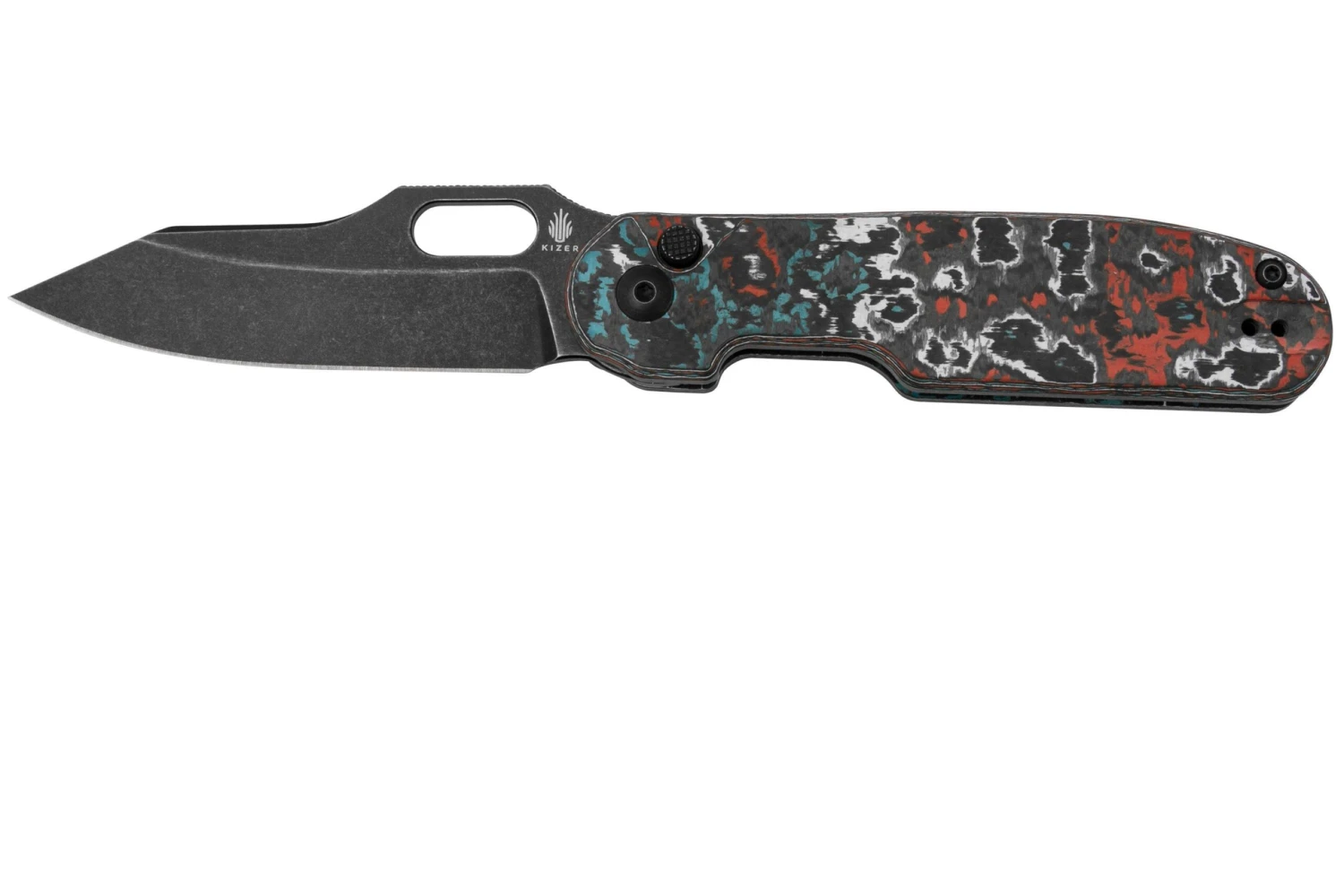 Kizer Cormorant Button Lock KI4562A6, 20CV Titanium, Couteau De Poche 3 Kizer Cormorant Button Lock KI4562A6, 20CV Titanium, Couteau De Poche