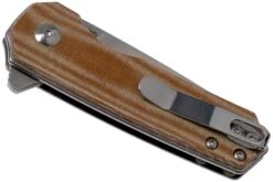 Kizer Lieb V2541N4 Brown Micarta Couteau De Poche, Azo Design -Couteaux Pliants Soldes KZV2541N4 04 kizer v202109