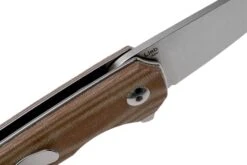 Kizer Lieb V2541N4 Brown Micarta Couteau De Poche, Azo Design -Couteaux Pliants Soldes KZV2541N4 06 kizer v202109