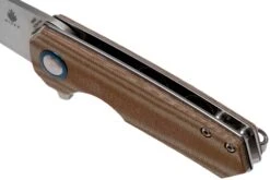 Kizer Lieb V2541N4 Brown Micarta Couteau De Poche, Azo Design -Couteaux Pliants Soldes KZV2541N4 07 kizer v202109