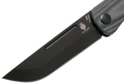 Kizer Pinch V3009N4 Black Micarta Couteau De Poche, Rolf Helbig Design -Couteaux Pliants Soldes KZV3009N4 03 kizer
