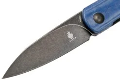 Kizer Feist V3499C2 Blackwashed 154CM, Denim Blue Micarta, Couteau De Poche, Justin Lundquist Design -Couteaux Pliants Soldes KZV3499C2 03 kizer