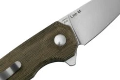 Kizer Lieb M V3541C1, Green Micarta, 154CM, Couteau De Poche, Azo Design -Couteaux Pliants Soldes KZV3541C1 05 kizer