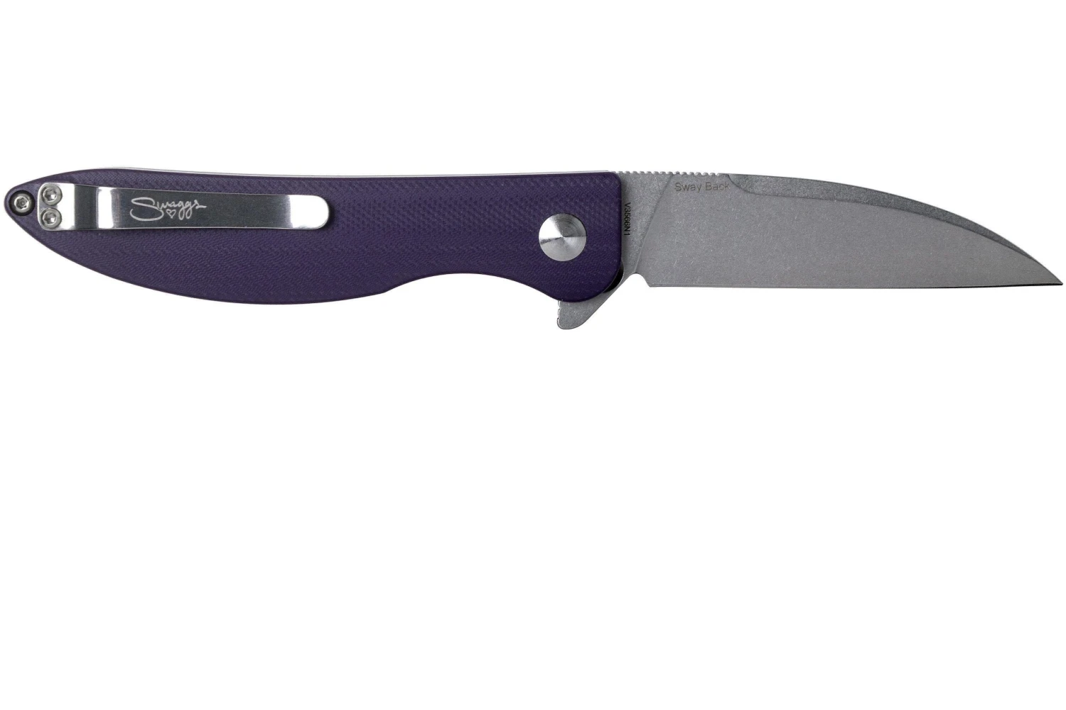 Kizer Vanguard Swaggs Swayback V3566N1 Purple G10 Couteau De Poche 4 Kizer Vanguard Swaggs Swayback V3566N1 Purple G10 Couteau De Poche - Image 2