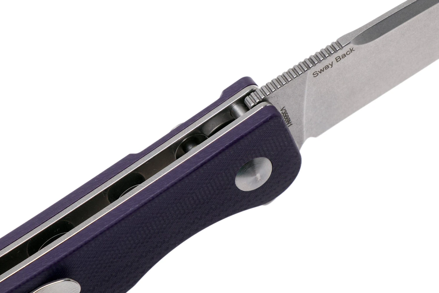 Kizer Vanguard Swaggs Swayback V3566N1 Purple G10 Couteau De Poche 8 Kizer Vanguard Swaggs Swayback V3566N1 Purple G10 Couteau De Poche - Image 6