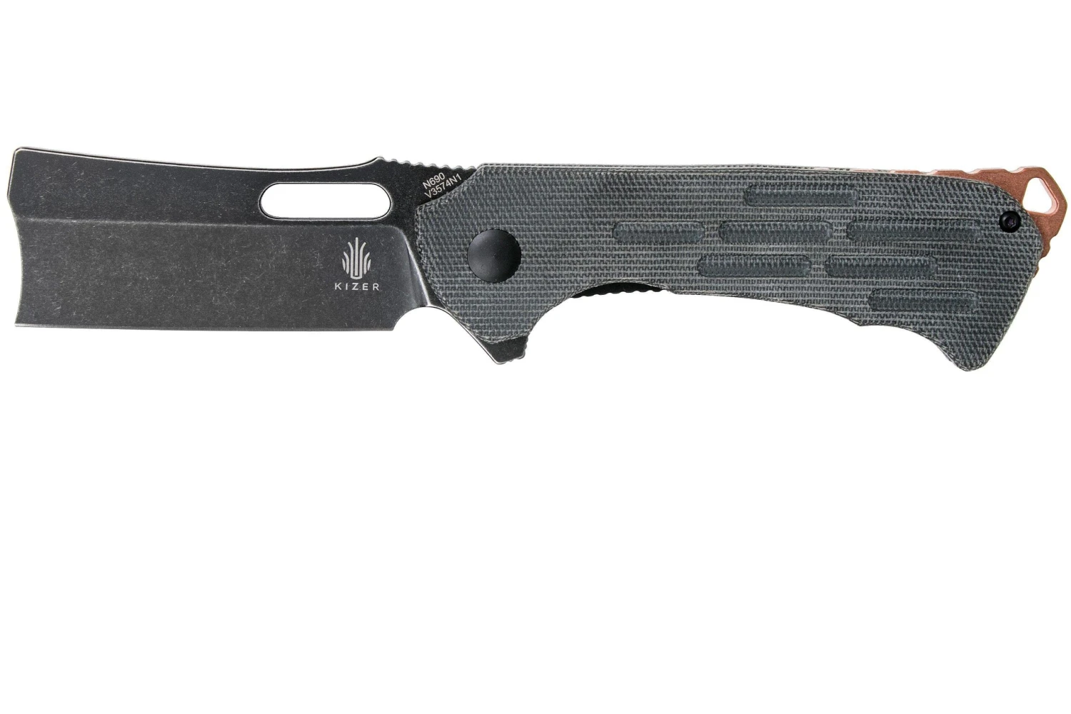 Kizer Vanguard Quatch, Micarta, N690, V3574N1 Couteau De Poche 3 Kizer Vanguard Quatch, Micarta, N690, V3574N1 Couteau De Poche