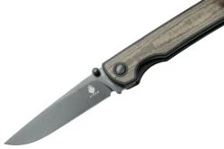 Kizer Rapids V3594C2 154CM Black G10 Green Micarta Couteau De Poche, Carlos Elstner Design -Couteaux Pliants Soldes KZV3594C2 03 kizer