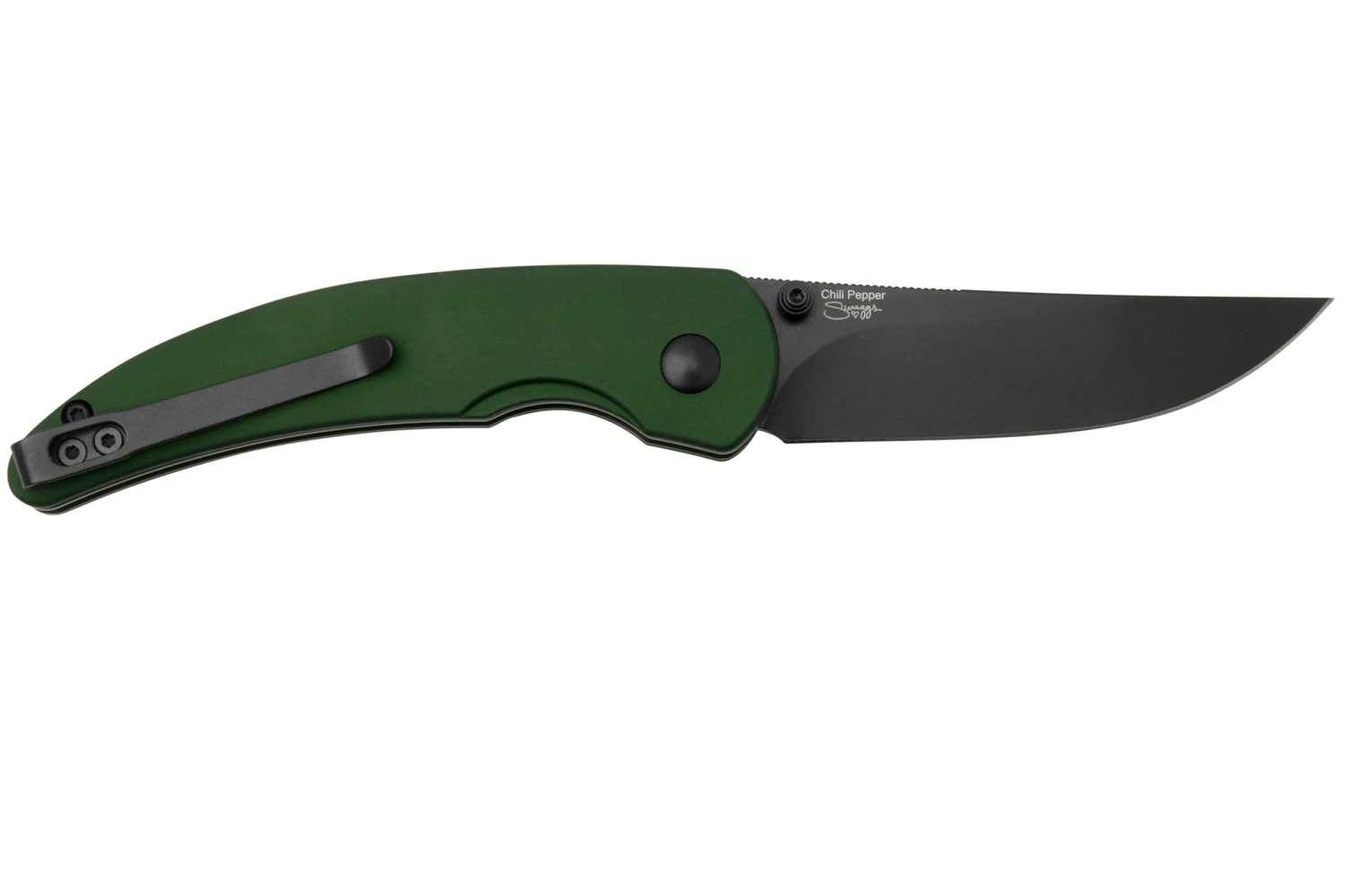 Kizer Vanguard Chili Pepper V3601A1, CPM 3V, Green Aluminum, Couteau De Poche, Swaggs Design 4 Kizer Vanguard Chili Pepper V3601A1, CPM 3V, Green Aluminum, Couteau De Poche, Swaggs Design - Image 2