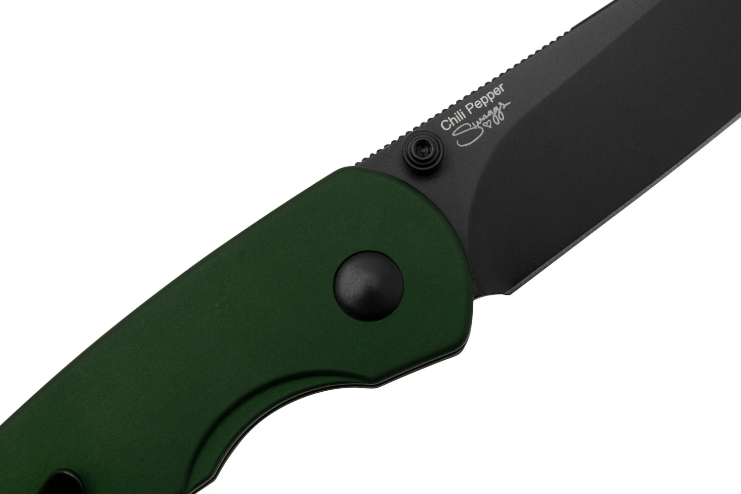 Kizer Vanguard Chili Pepper V3601A1, CPM 3V, Green Aluminum, Couteau De Poche, Swaggs Design 7 Kizer Vanguard Chili Pepper V3601A1, CPM 3V, Green Aluminum, Couteau De Poche, Swaggs Design - Image 5