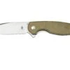 Kizer Cozy V3613C2 Green Micarta, Couteau De Poche