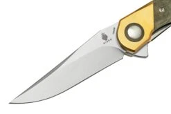Kizer Comet V3614C1 Brass & Green Micarta, Couteau De Poche -Couteaux Pliants Soldes KZV3614C1 03 kizer