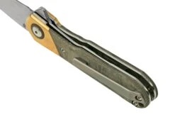 Kizer Comet V3614C1 Brass & Green Micarta, Couteau De Poche -Couteaux Pliants Soldes KZV3614C1 04 kizer