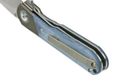 Kizer Comet V3614C2 Brass & Blue Micarta, Couteau De Poche -Couteaux Pliants Soldes KZV3614C2 04 kizer