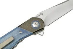 Kizer Comet V3614C2 Brass & Blue Micarta, Couteau De Poche -Couteaux Pliants Soldes KZV3614C2 05 kizer