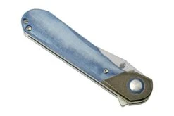 Kizer Comet V3614C2 Brass & Blue Micarta, Couteau De Poche -Couteaux Pliants Soldes KZV3614C2 06 kizer