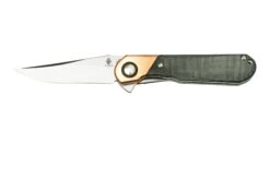 Kizer Comet V3614C3 Brass & Grey Micarta, Couteau De Poche