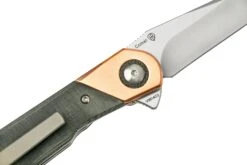 Kizer Comet V3614C3 Brass & Grey Micarta, Couteau De Poche -Couteaux Pliants Soldes KZV3614C3 05 kizer