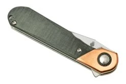 Kizer Comet V3614C3 Brass & Grey Micarta, Couteau De Poche -Couteaux Pliants Soldes KZV3614C3 06 kizer