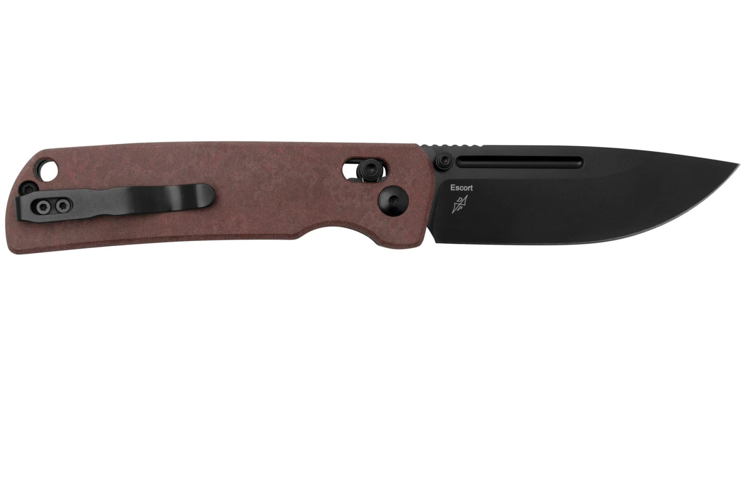 Kizer Escort V4481C1, Red Richlite, Couteau De Poche, Dirk Pinkerton Design 4 Kizer Escort V4481C1, Red Richlite, Couteau De Poche, Dirk Pinkerton Design - Image 2