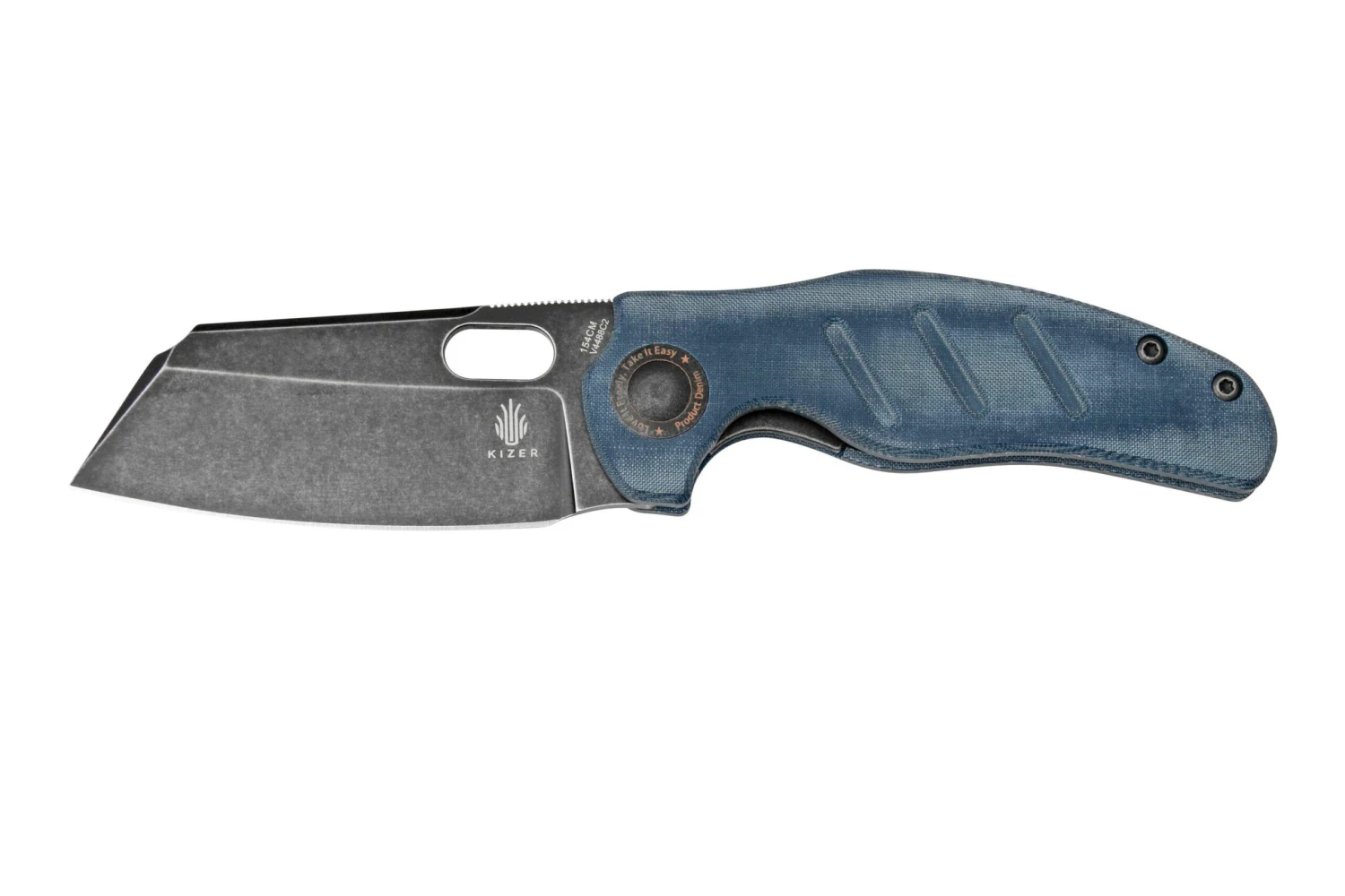 Kizer Vanguard C01C V4488C2 Denim Micarta Couteau De Poche, Sheepdog Design 3 Kizer Vanguard C01C V4488C2 Denim Micarta Couteau De Poche, Sheepdog Design