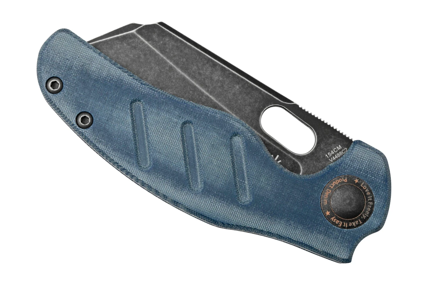 Kizer Vanguard C01C V4488C2 Denim Micarta Couteau De Poche, Sheepdog Design 8 Kizer Vanguard C01C V4488C2 Denim Micarta Couteau De Poche, Sheepdog Design - Image 6