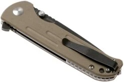 Kizer Vanguard Justice Tan V4543N2 Couteau De Poche, Nhut Huynh & Azo Design -Couteaux Pliants Soldes KZV4543N2 04 kizer