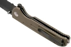 Kizer Vanguard Justice Tan V4543N2 Couteau De Poche, Nhut Huynh & Azo Design -Couteaux Pliants Soldes KZV4543N2 05 kizer