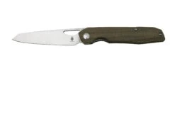 Kizer Genie V4545C1, Green Micarta, 154CM, Couteau De Poche, Gage Design