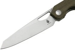 Kizer Genie V4545C1, Green Micarta, 154CM, Couteau De Poche, Gage Design -Couteaux Pliants Soldes KZV4545C1 03 kizer