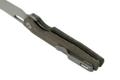 Kizer Genie V4545C1, Green Micarta, 154CM, Couteau De Poche, Gage Design -Couteaux Pliants Soldes KZV4545C1 04 kizer