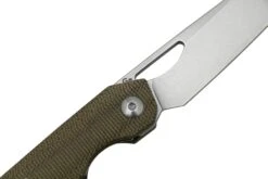 Kizer Genie V4545C1, Green Micarta, 154CM, Couteau De Poche, Gage Design -Couteaux Pliants Soldes KZV4545C1 05 kizer
