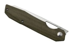 Kizer Genie V4545C1, Green Micarta, 154CM, Couteau De Poche, Gage Design -Couteaux Pliants Soldes KZV4545C1 06 kizer