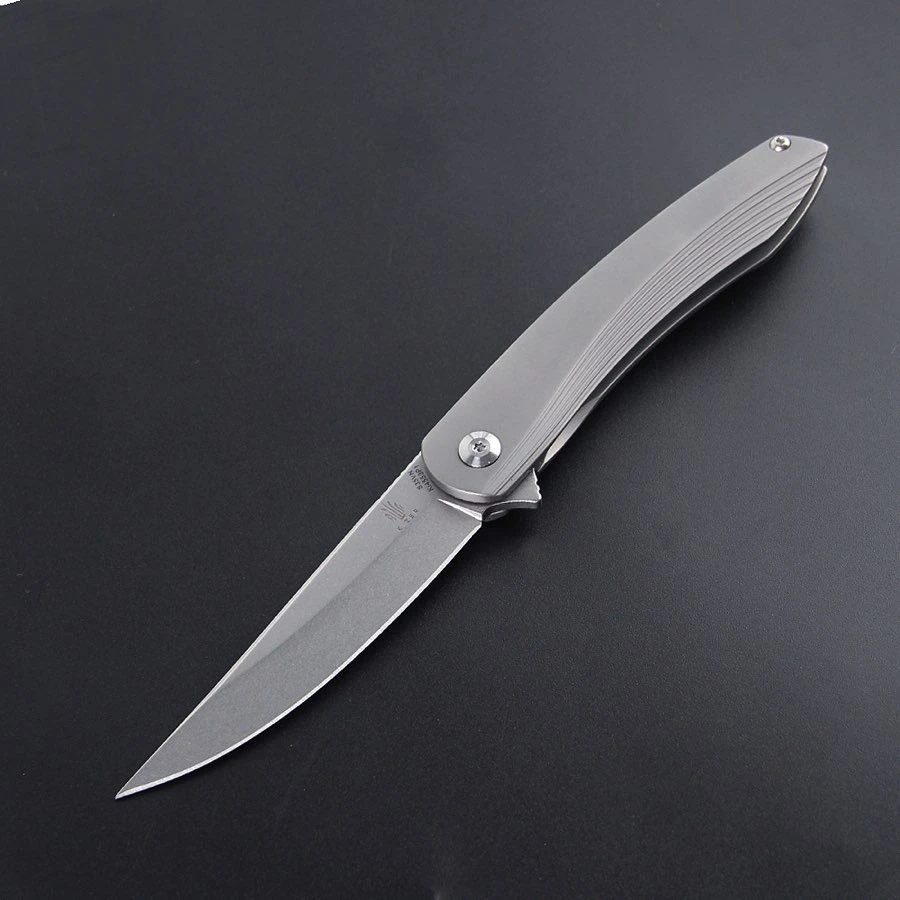 KI4553 Couteau Kizer Zen Acier S35VN Trailing Manche Titane Bearings - Livraison Gratuite 3 KI4553 Couteau Kizer Zen Acier S35VN Trailing Manche Titane Bearings - Livraison Gratuite